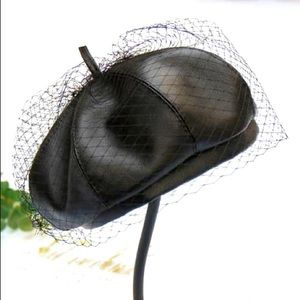 Sexy black hat with fishnet covering!! Cool for dressing up or down